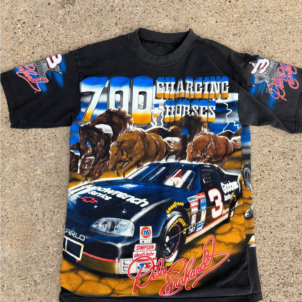 Kids Racing Graphic T-Shirt - Black